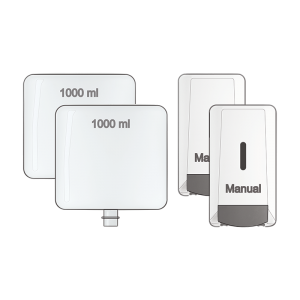 2 Liquid Chalk Cartridge 2 Manual Dispenser Kit