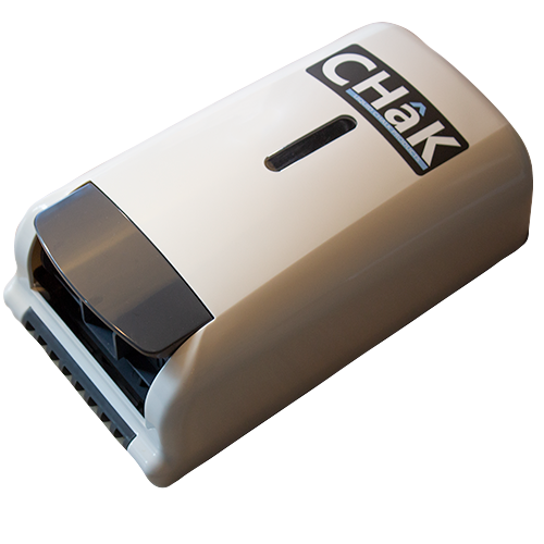 Manual chalk dispenser in white